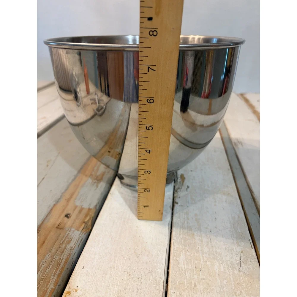 KitchenAid 5 Quart Stainless Steel Mixing Bowl with Handle for Tilt Head Mixer